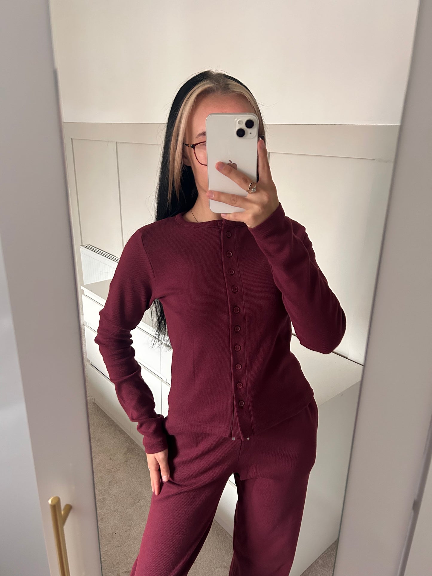 LONG SLEEVE BUTTON UP CO-ORD