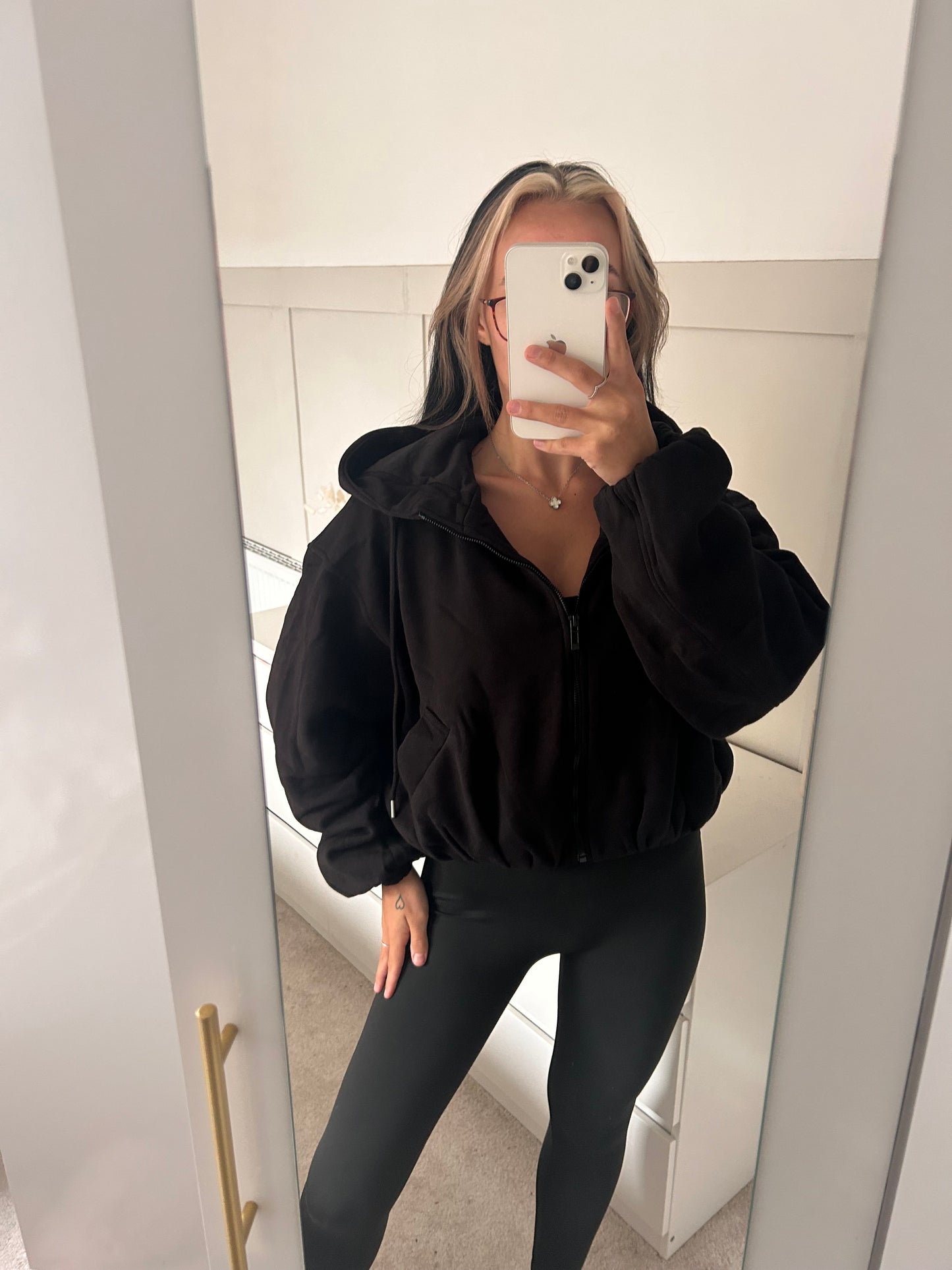 BUBBLE HEM FLEECE LINED JACKETS