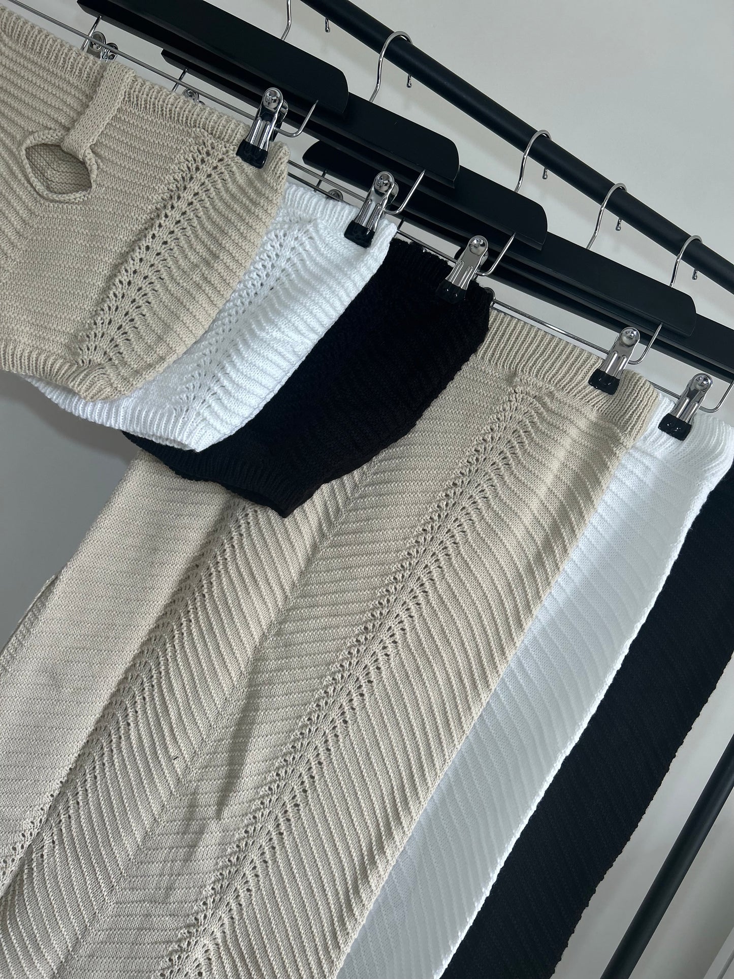 CROCHET BANDEAU TOP AND MIDI SKIRT SET (BEACH COVER UP)