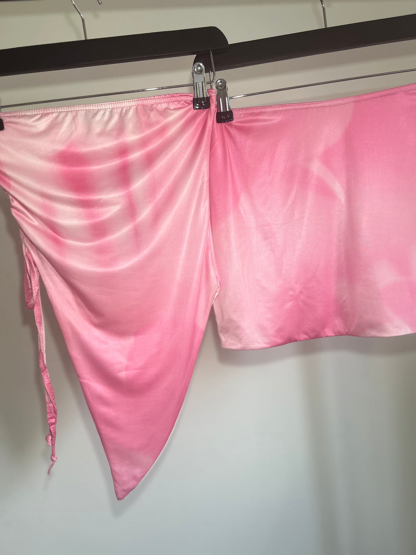 SLINKY BANDEAU RUCHED TOP AND SKIRT CO-OR