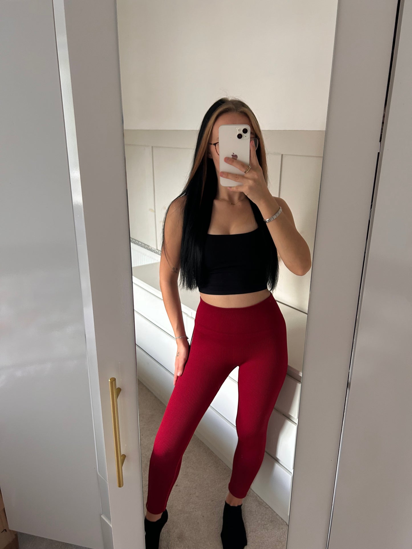 THICK HIGH WAISTED RIBBED LEGGINGS