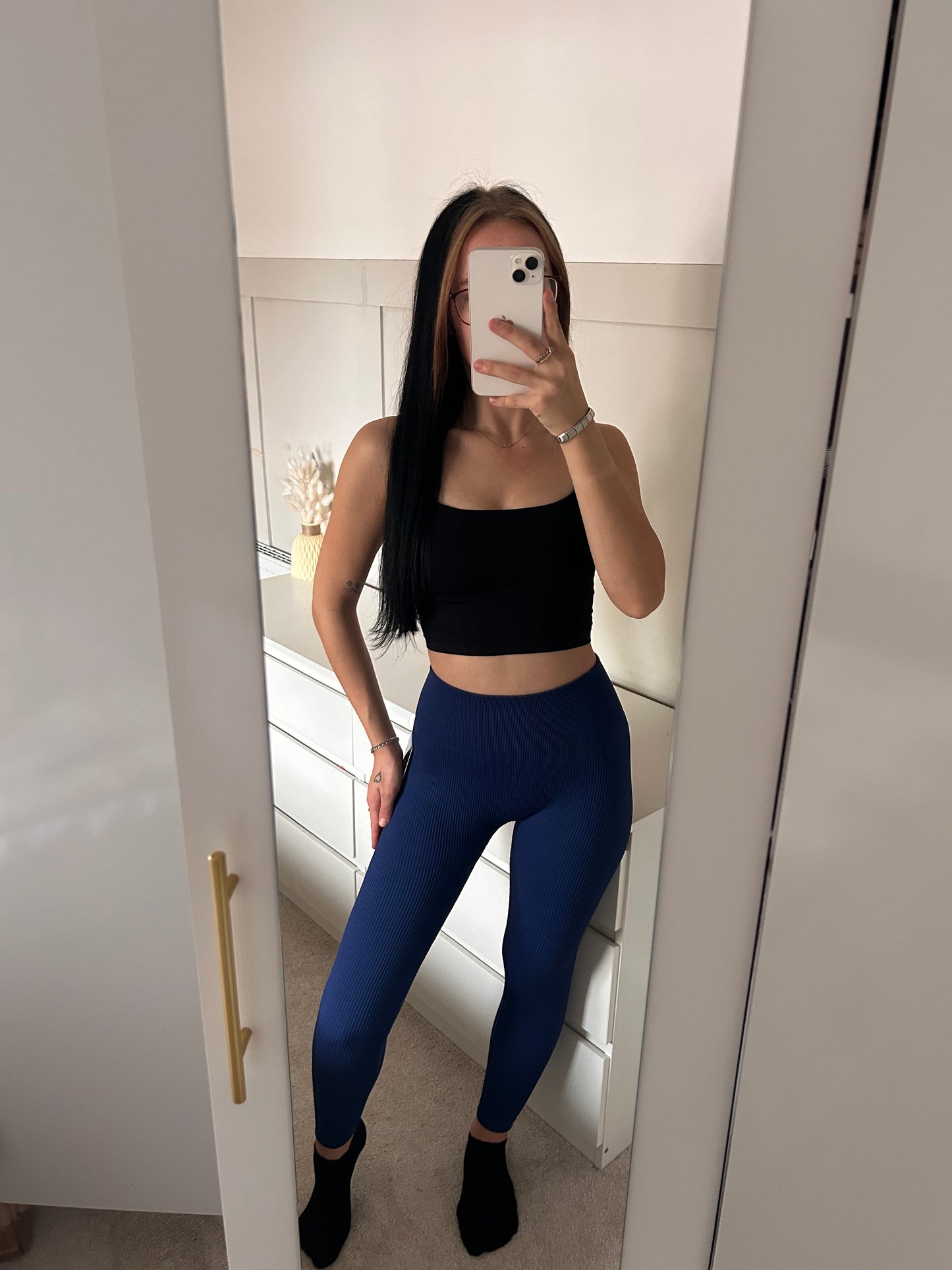THICK HIGH WAISTED RIBBED LEGGINGS