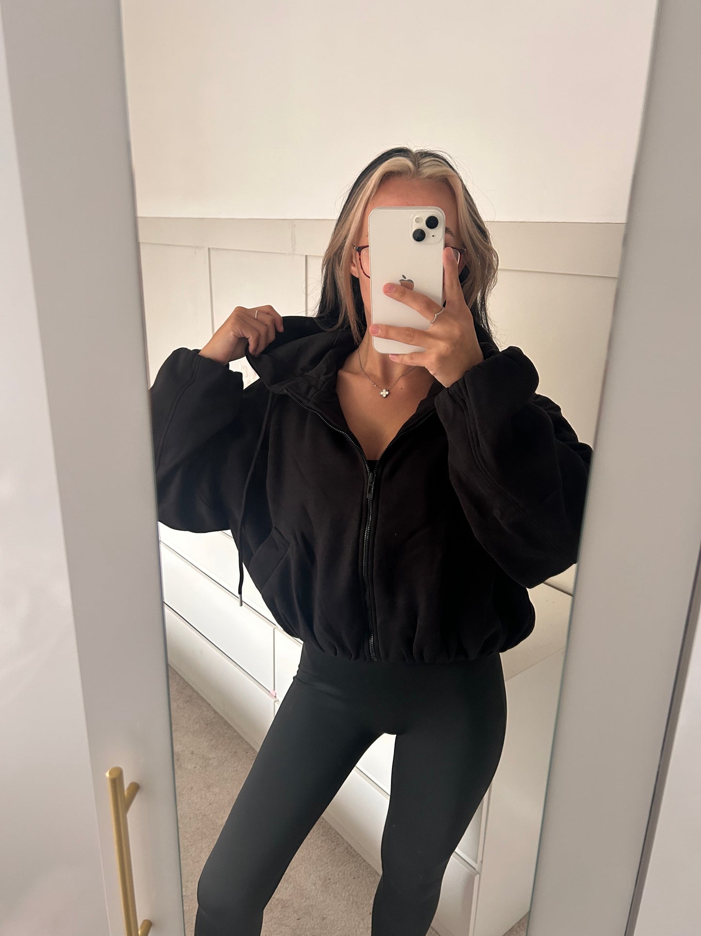 BUBBLE HEM FLEECE LINED JACKETS