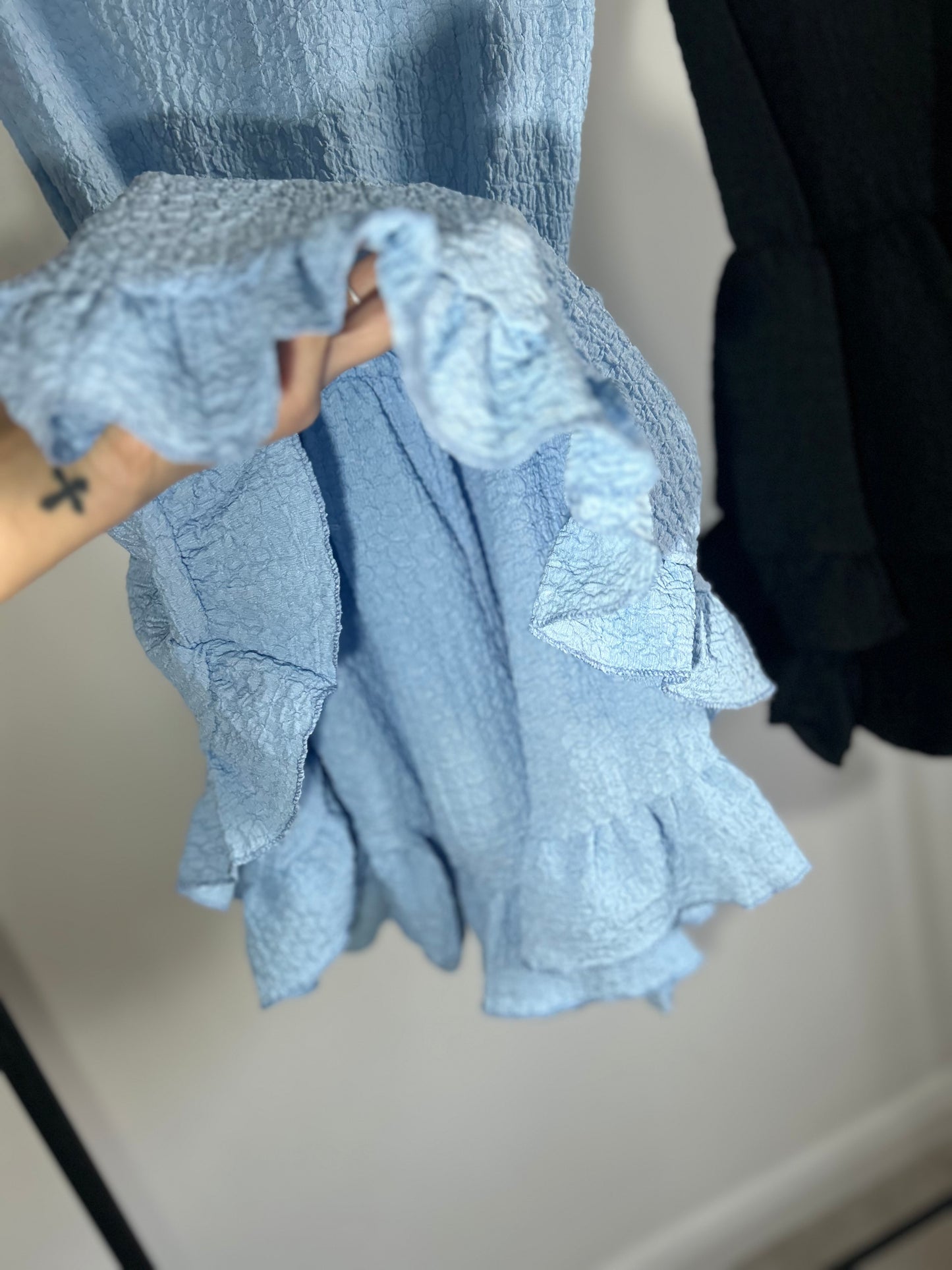 TEXTURED BANDEAU PLAYSUITS