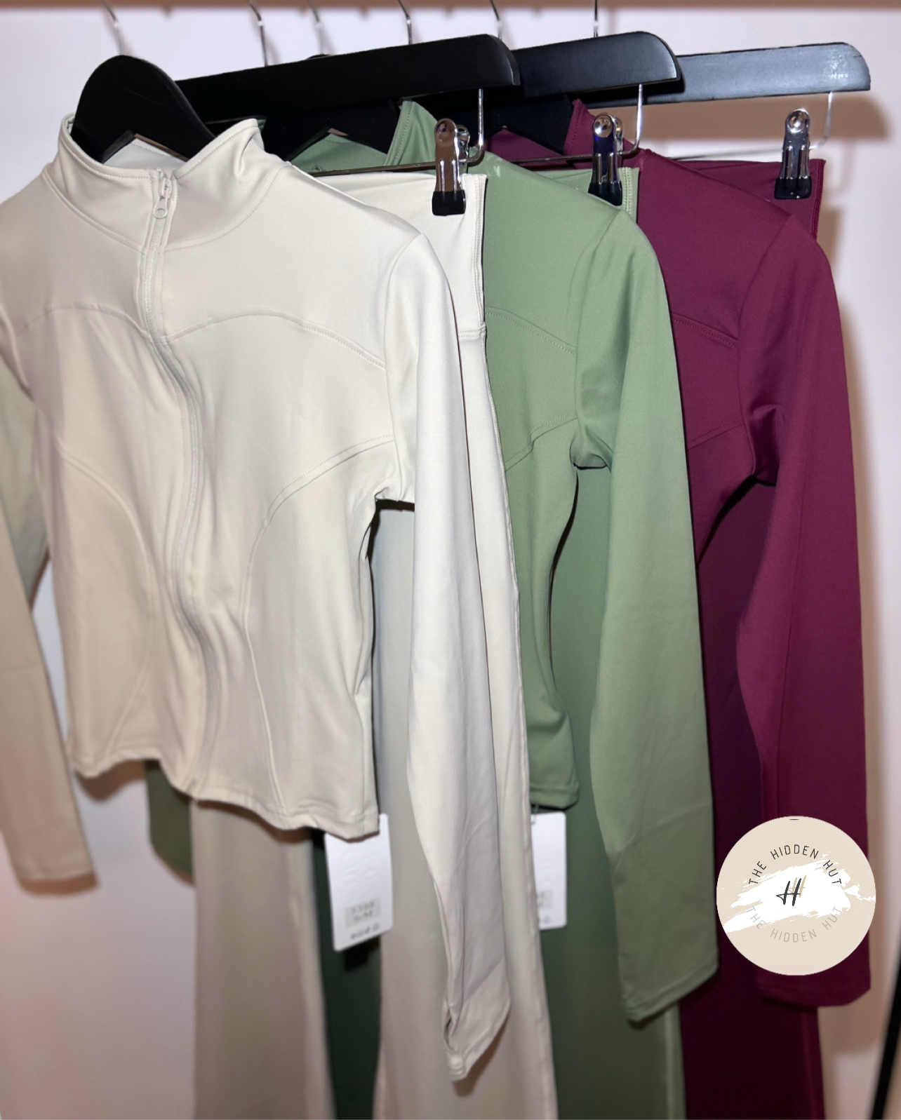SLINKY ZIP UP GYM JACKET AND FLARES SET