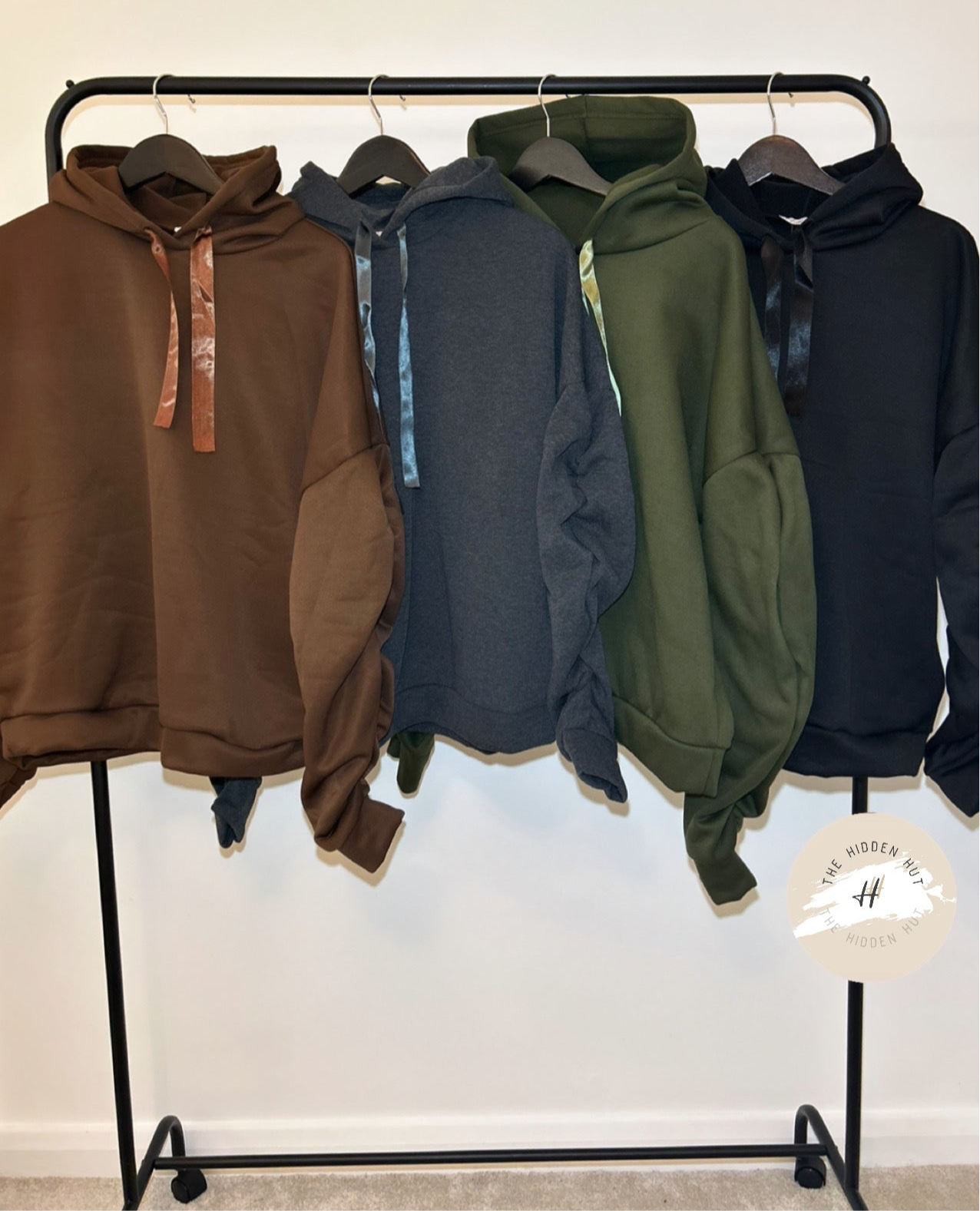 OVERSIZED RUCHED RIBBON HOODIES