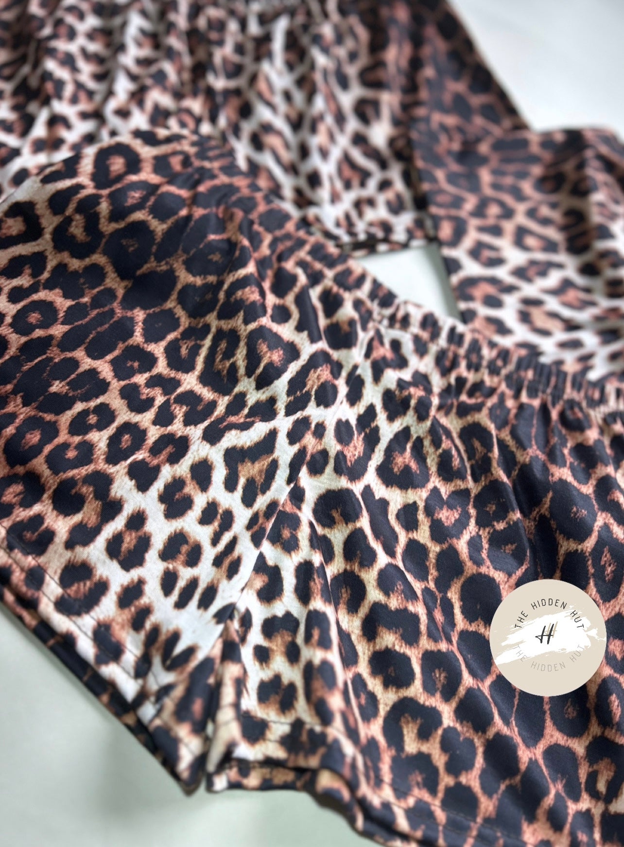LEOPARD PRINT MINI SHORTS
