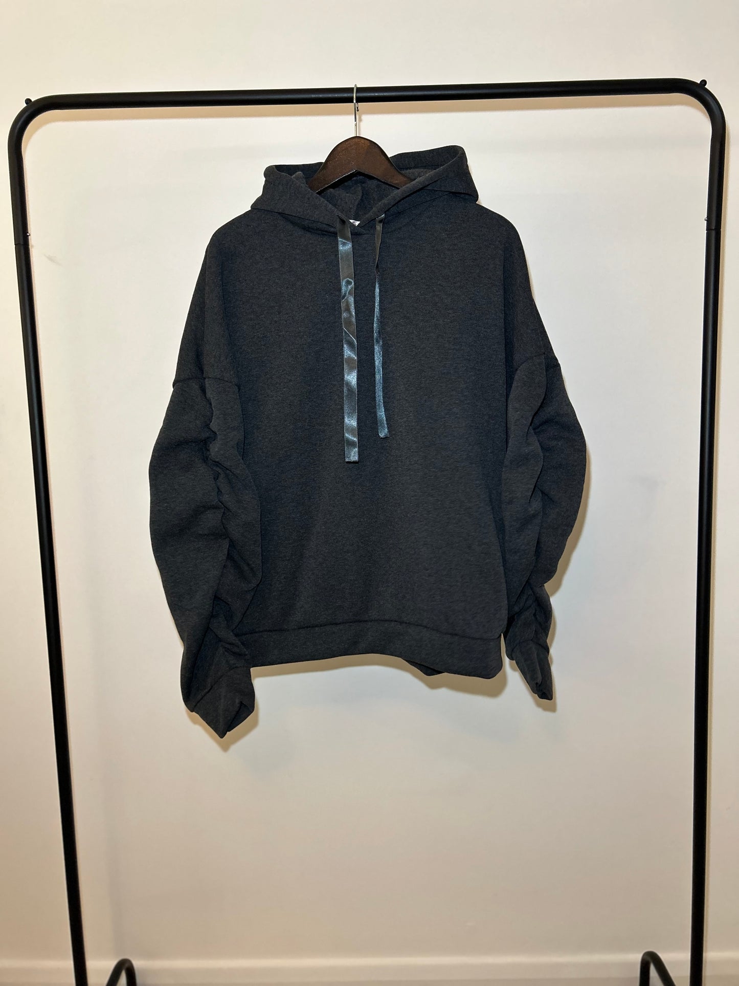 OVERSIZED RUCHED RIBBON HOODIES