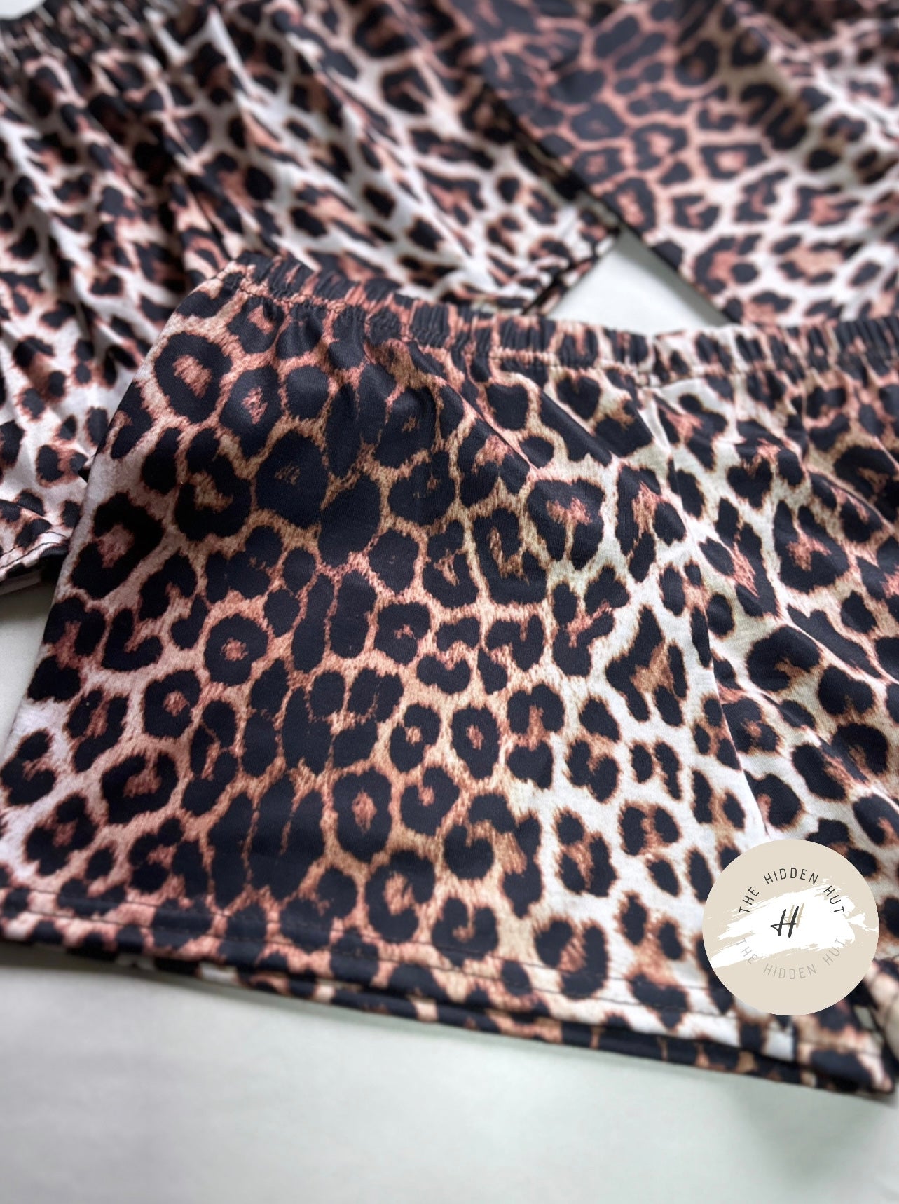 LEOPARD PRINT MINI SHORTS
