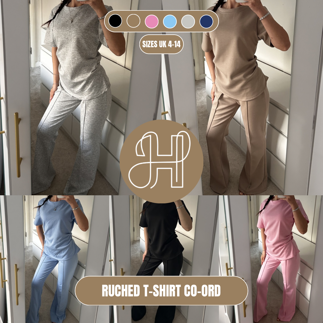 RUCHED T-SHIRT CO-ORD