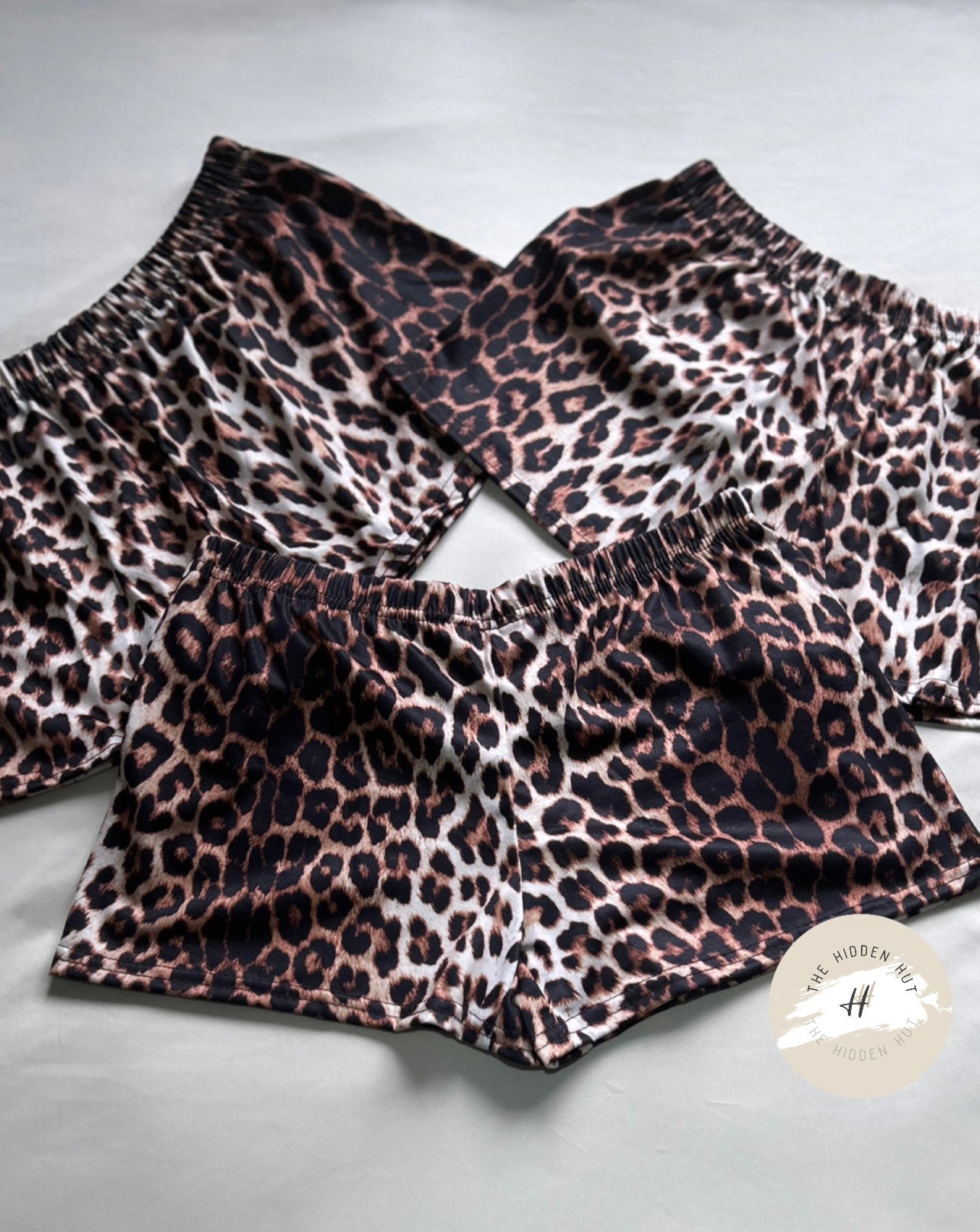 LEOPARD PRINT MINI SHORTS