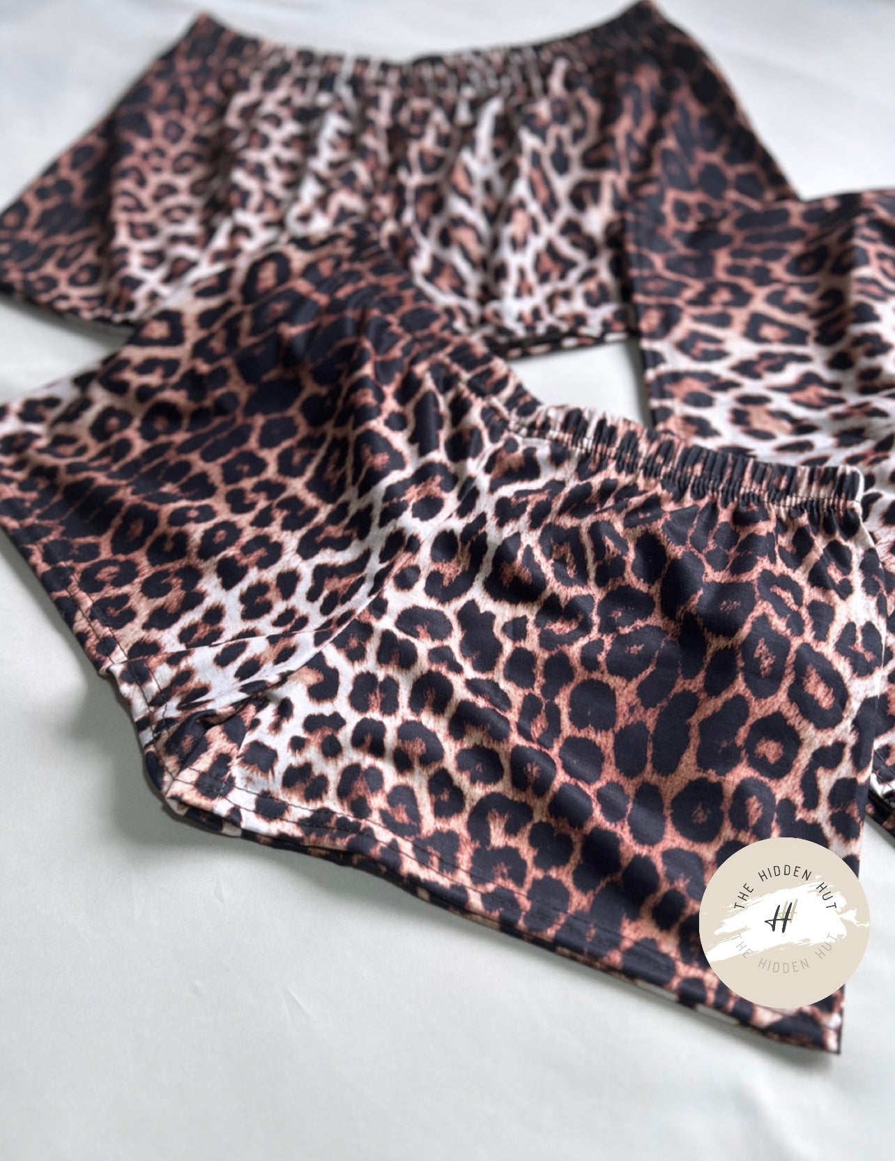 LEOPARD PRINT MINI SHORTS