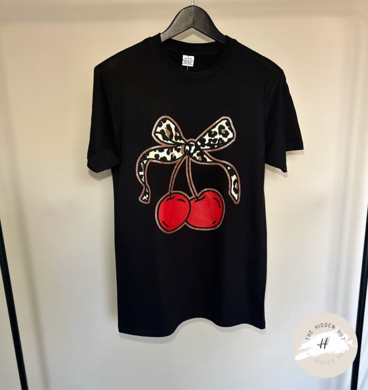 OVERSIZED CHERRY BOW T-SHIRT