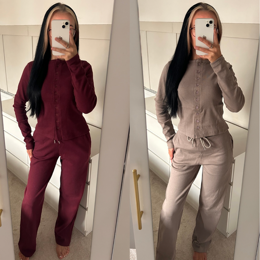 LONG SLEEVE BUTTON UP CO-ORD