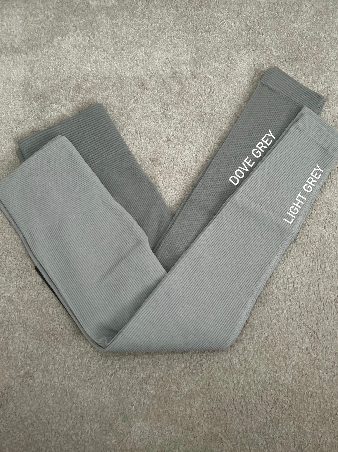 THICK HIGH WAISTED RIBBED LEGGINGS