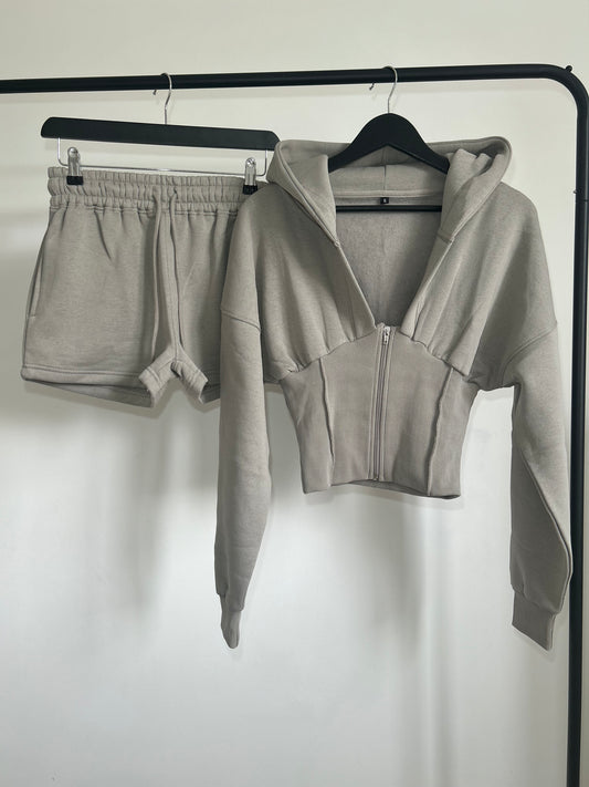 CORSET JACKET AND SHORTS CO-ORD