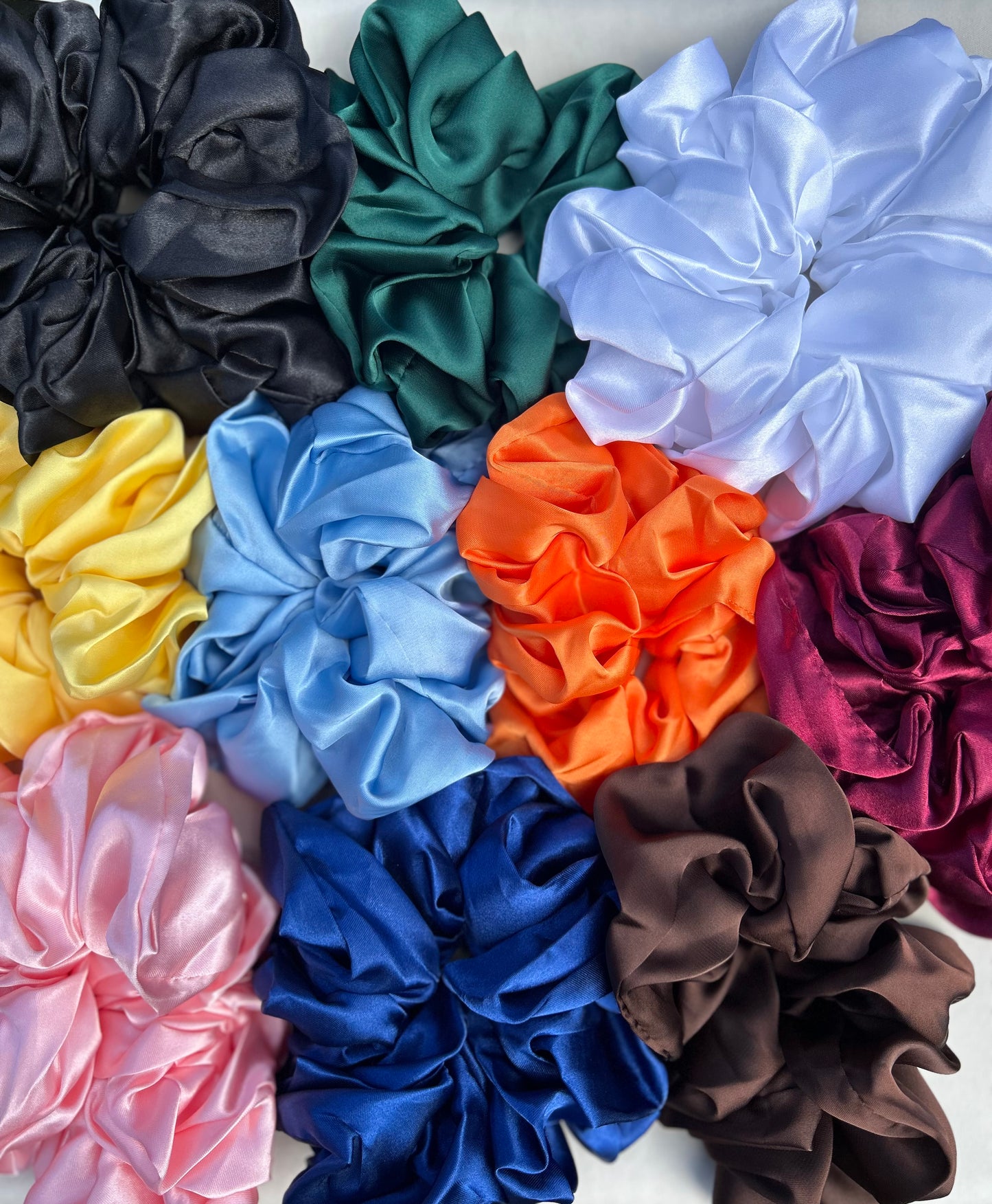 XL SATIN SCRUNCHIES